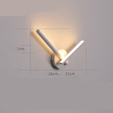 Bedside wall lamp Scandinavian modern simple creative light luxury living room bedroom stairs balcony aisle reading wall lamp 0 - Tophatter Daily Deals