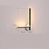 Bedside wall lamp Scandinavian modern simple creative light luxury living room bedroom stairs balcony aisle reading wall lamp B Black 0 - Tophatter Daily Deals