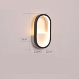 Bedside wall lamp Scandinavian modern simple creative light luxury living room bedroom stairs balcony aisle reading wall lamp C Black 0 - Tophatter Daily Deals