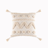 Bohemian Famous Style Tufted Pillow Cover Modern Minimalist Cushion Cover Geometric Tassel Pillow Cover Apricot4 45x45cm 0 - Tophatter Daily Deals