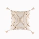 Bohemian Famous Style Tufted Pillow Cover Modern Minimalist Cushion Cover Geometric Tassel Pillow Cover Apricot8 45x45cm 0 - Tophatter Daily Deals