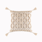 Bohemian Famous Style Tufted Pillow Cover Modern Minimalist Cushion Cover Geometric Tassel Pillow Cover Apricot2 45x45cm 0 - Tophatter Daily Deals