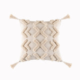 Bohemian Famous Style Tufted Pillow Cover Modern Minimalist Cushion Cover Geometric Tassel Pillow Cover Apricot6 45x45cm 0 - Tophatter Daily Deals