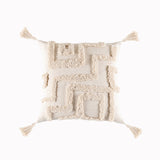 Bohemian Famous Style Tufted Pillow Cover Modern Minimalist Cushion Cover Geometric Tassel Pillow Cover Apricot3 45x45cm 0 - Tophatter Daily Deals