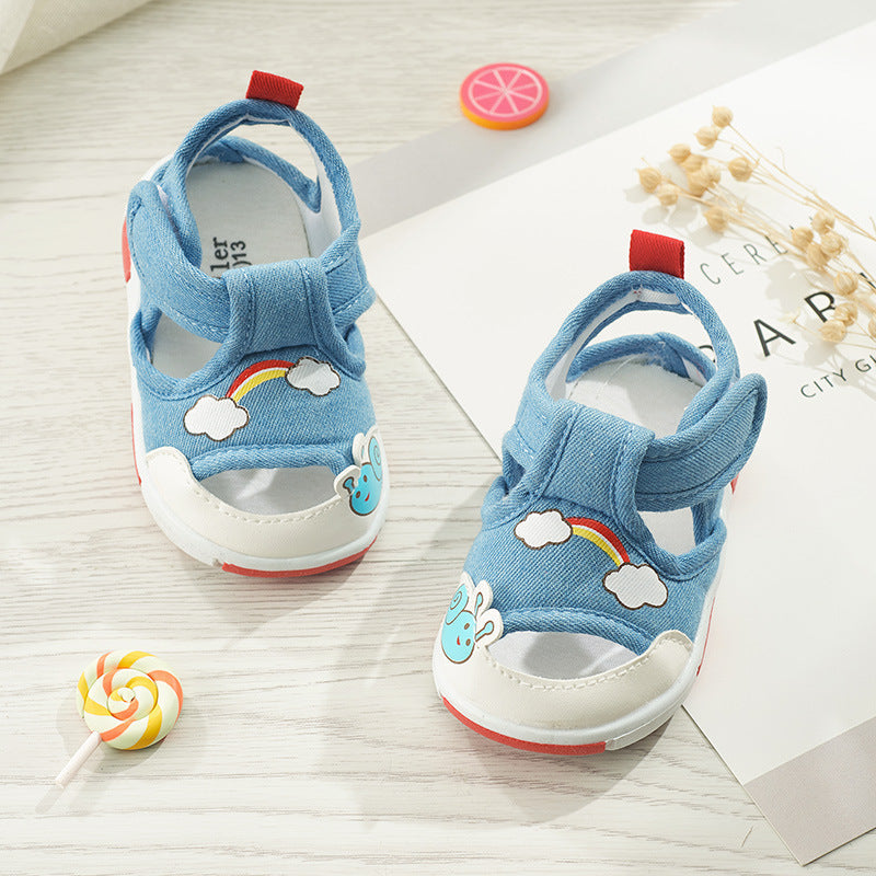 Bramille Baby Toddler Shoes Soft Sole Summer Baby Sandals Size 13-18 Navy Blue 0 - Tophatter Daily Deals