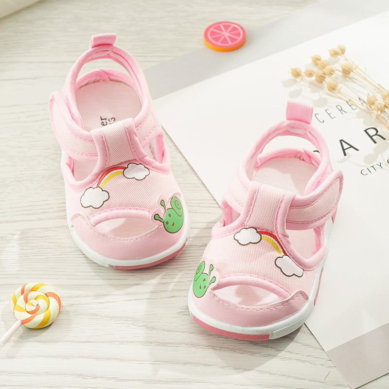 Bramille Baby Toddler Shoes Soft Sole Summer Baby Sandals Size 13-18 Pink 0 - Tophatter Daily Deals
