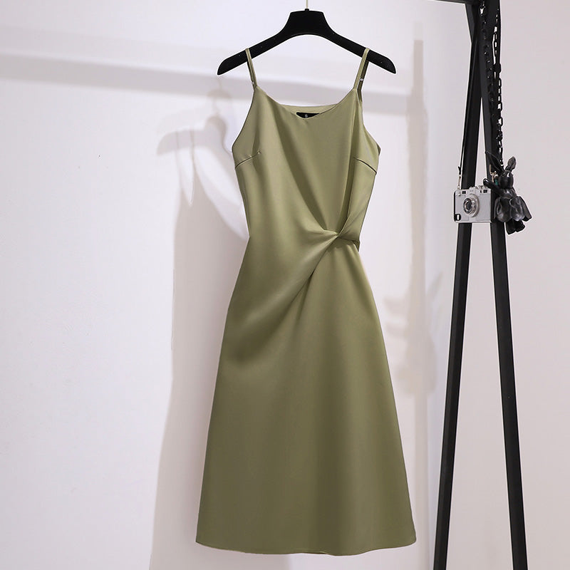 Avocado Green Suspender Dress Women''s Design in Summer Green 0 - Tophatter Daily Deals