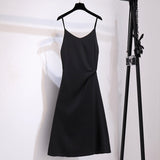 Avocado Green Suspender Dress Women''s Design in Summer Black 0 - Tophatter Daily Deals