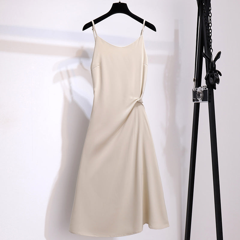 Avocado Green Suspender Dress Women''s Design in Summer White 0 - Tophatter Daily Deals