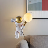 Astronaut Desk Lamp Astronaut Children s Night Light White Wall lamp 0 - Tophatter Daily Deals