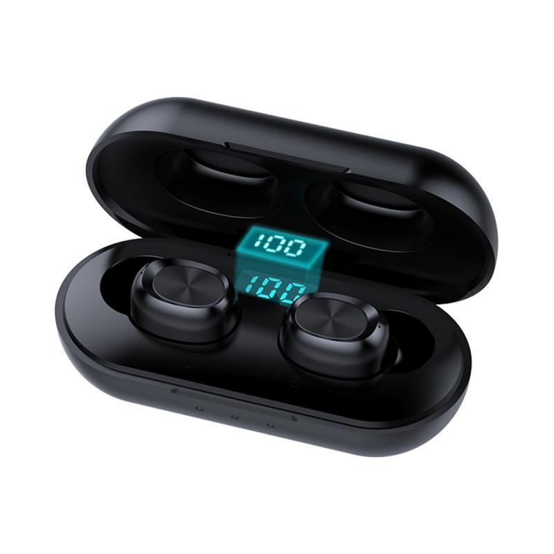 B5 Bluetooth Headset Binaural Digital Display Stereo Bluetooth Headset TWS5.0 Bluetooth Headset 239 Bluetooth Headset Black Digital display 0 - Tophatter Daily Deals