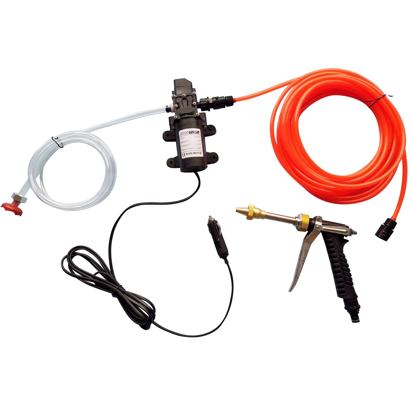 Bronze Gun Car Washing Device 12V Water Pump 0 - Tophatter Daily Deals