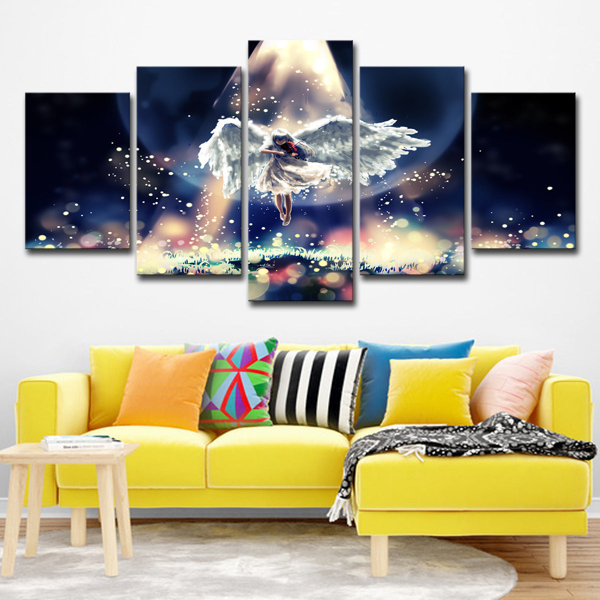 5 Board Wall Art Little Angel Firefly Lullaby Home Decoration Painting 0 - Tophatter Daily Deals