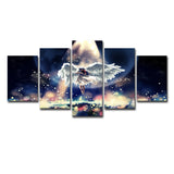 5 Board Wall Art Little Angel Firefly Lullaby Home Decoration Painting Canvas painting core 0 - Tophatter Daily Deals