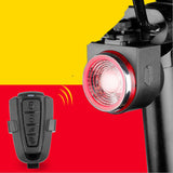 Bike Rear Light With Intelligent Sensor, Anti-theft Alarm, USB Rechargeable, Flash 0 - Tophatter Daily Deals