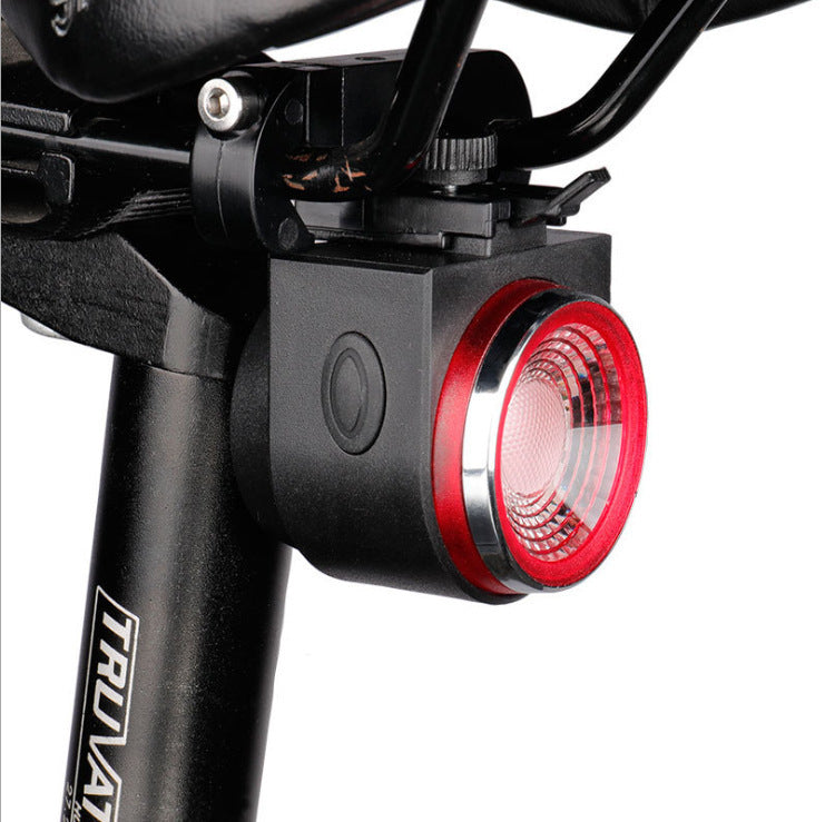 Bike Rear Light With Intelligent Sensor, Anti-theft Alarm, USB Rechargeable, Flash 0 - Tophatter Daily Deals