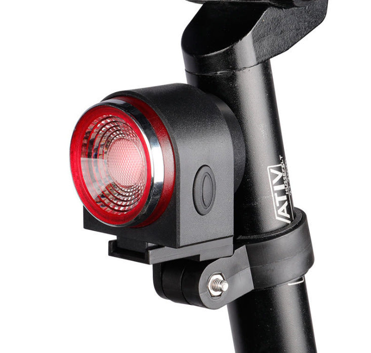 Bike Rear Light With Intelligent Sensor, Anti-theft Alarm, USB Rechargeable, Flash 0 - Tophatter Daily Deals