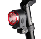 Bike Rear Light With Intelligent Sensor, Anti-theft Alarm, USB Rechargeable, Flash 0 - Tophatter Daily Deals