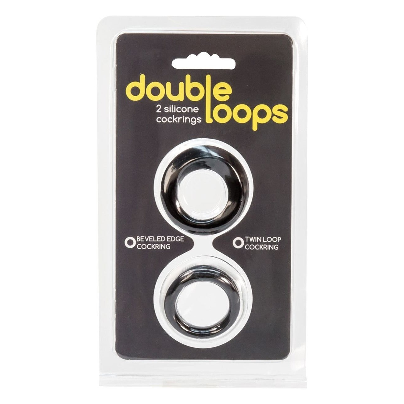 Double Loops Silicone Cock Rings in Black Cock Ring - Tophatter Daily Deals