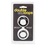 Double Loops Silicone Cock Rings in Black Cock Ring - Tophatter Daily Deals