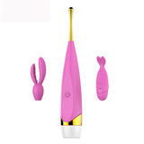 AdultFemaleSexy Rechargeable AvVibrator High Frequency Honey Bean G-Spot Clitoral Stimulator Pink USB 0 - Tophatter Daily Deals