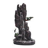 Backflow Incense Burner Creative Ornaments Flowing Smoke Incense Burner Dharma Lotus Pond Moonlight 0 - Tophatter Daily Deals