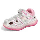 Boys And Girls Shoes Baotou Fashion Trend Comfortable Lights Casual Baby Shoes Silver 0 - Tophatter Daily Deals
