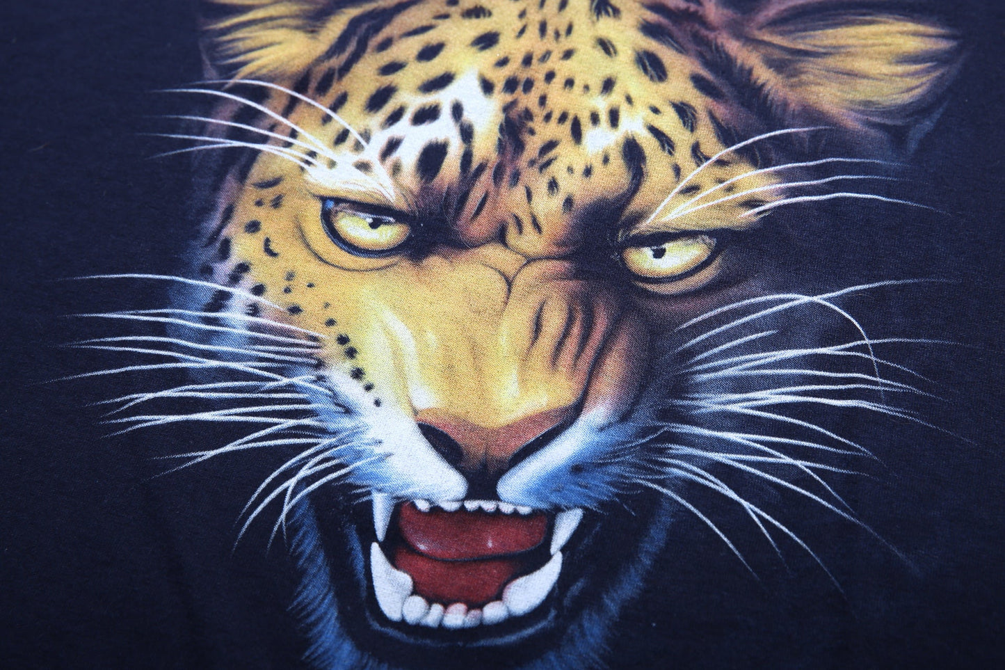 3D Night Leopard Pattern Short-sleeved T-shirt Trend Men's 3D Printing Plus Fat Plus Size T-shirt Half-sleeved 0 - Tophatter Daily Deals
