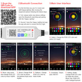 24-Key Mini Bluetooth Dc Head Rgb Controller 0 - Tophatter Daily Deals