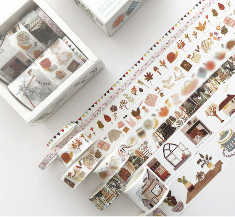 Basic Pattern Color Gift box Set With Salt Pocket Sticker 10 style 0 - Tophatter Daily Deals