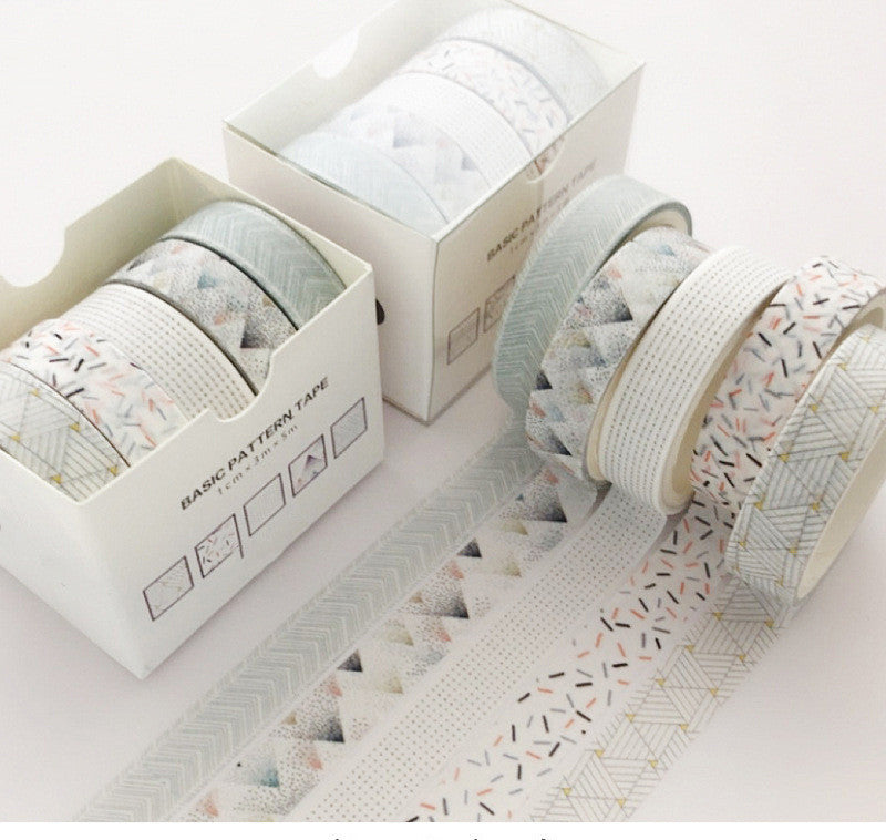 Basic Pattern Color Gift box Set With Salt Pocket Sticker 4 style 0 - Tophatter Daily Deals