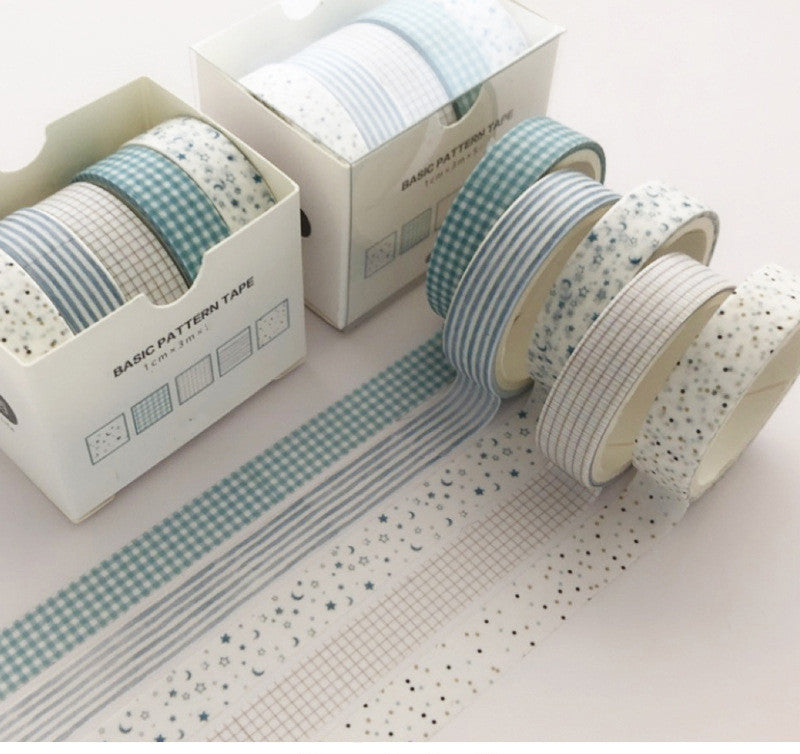Basic Pattern Color Gift box Set With Salt Pocket Sticker 6 style 0 - Tophatter Daily Deals
