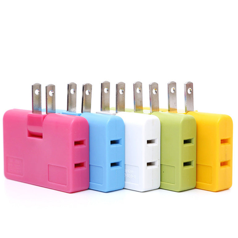 180 Degree Rotatable Ultra-Thin Wireless One-Turn Three Or Two Power Sockets National Standard Tv Plug Japan Converter 0 - Tophatter Daily Deals