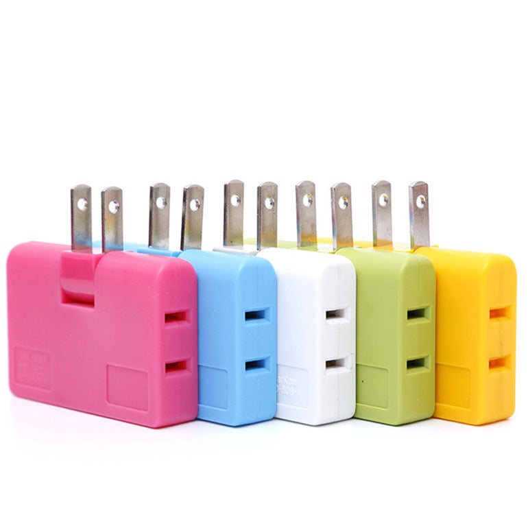 180 Degree Rotatable Ultra-Thin Wireless One-Turn Three Or Two Power Sockets National Standard Tv Plug Japan Converter 0 - Tophatter Daily Deals