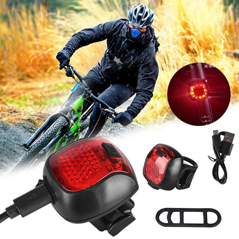 Bicycle Tail Llight USB Rechargeable Tail Light 0 - Tophatter Daily Deals