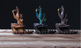Bergamot Lotus Backflow Incense Burner Lotus Incense Stick Backflow Smoke Dual-Use Incense Burner Home Decoration 0 - Tophatter Daily Deals