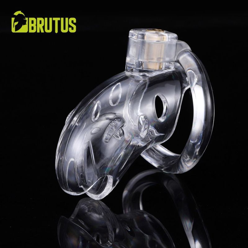 Brutus Shark – Adjustable Polycarbonate Chastity Cage with Ergonomic Rings > Bondage Gear > Male Chastity - Tophatter Daily Deals