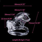 Brutus Shark – Adjustable Polycarbonate Chastity Cage with Ergonomic Rings > Bondage Gear > Male Chastity - Tophatter Daily Deals