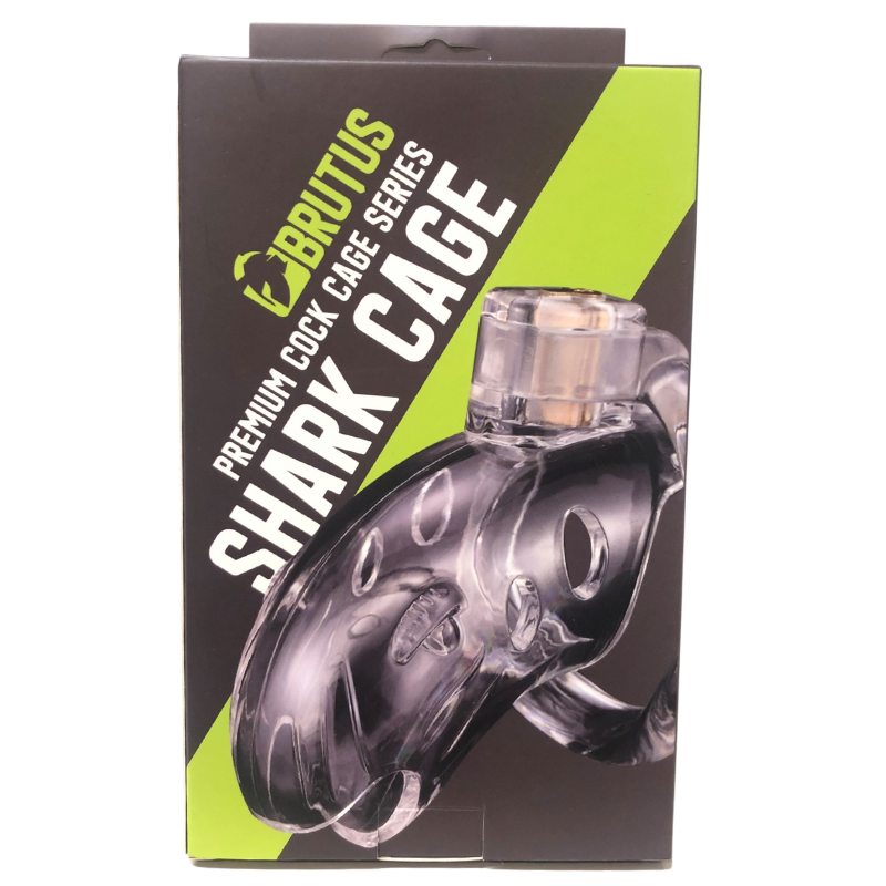 Brutus Shark – Adjustable Polycarbonate Chastity Cage with Ergonomic Rings > Bondage Gear > Male Chastity - Tophatter Daily Deals