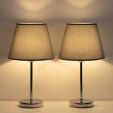 Bedside Lamp Bedroom Warm Hotel Guest Room Study Decoration Wrought Iron Cloth Cover With USB Charging Function Bedside Table Lamp 0 - Tophatter Daily Deals