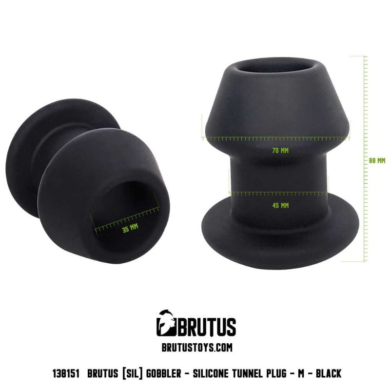 Brutus Gobbler Medium – Silicone Tunnel Butt Plug > Anal Range > Tunnel and Stretchers - Tophatter Daily Deals