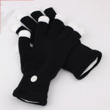 Black Fingertip Colorful Glowing Gloves 0 - Tophatter Daily Deals