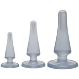 Anal Initiation Kit Clear with 3 Sizes for Beginners > Anal Range > Butt Plug Kits - Tophatter Daily Deals