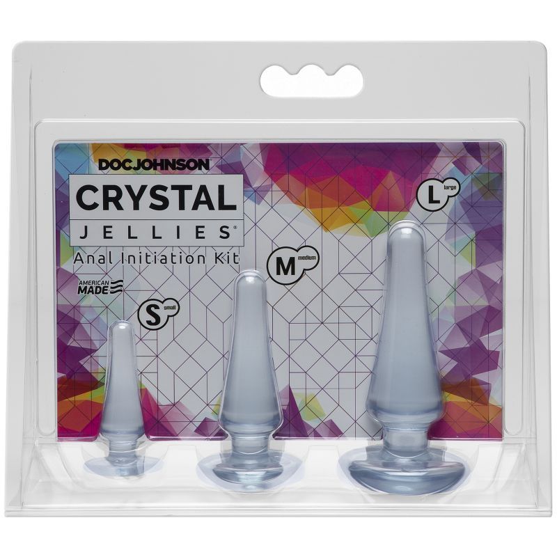 Anal Initiation Kit Clear with 3 Sizes for Beginners > Anal Range > Butt Plug Kits - Tophatter Daily Deals