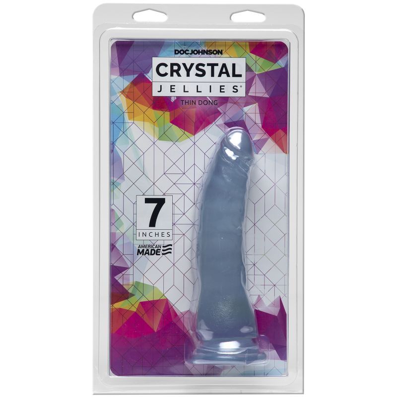 7 In Thin Dong Clear - Slim Tapered Design with Suction Cup > Dildos > Slim Dildos - Tophatter Daily Deals