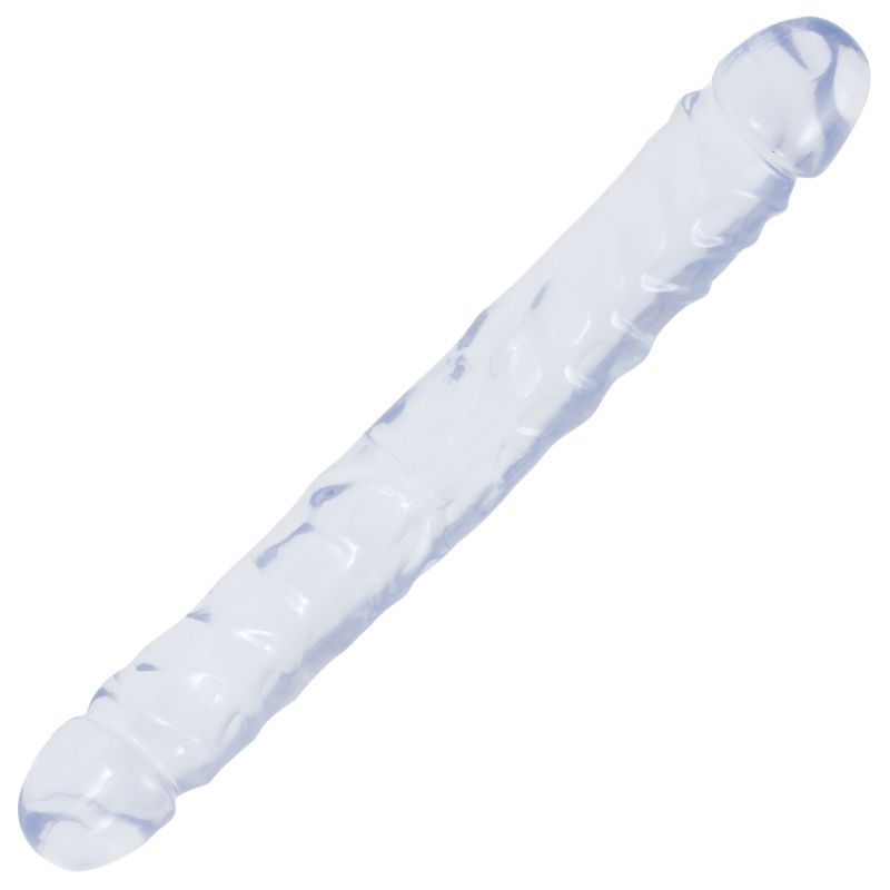 Doc Johnson Crystal Jellies Jr. Double Dong – Soft Flexible 12 Inch Double-Ended Dong > Dildos > Double Dildos - Tophatter Daily Deals