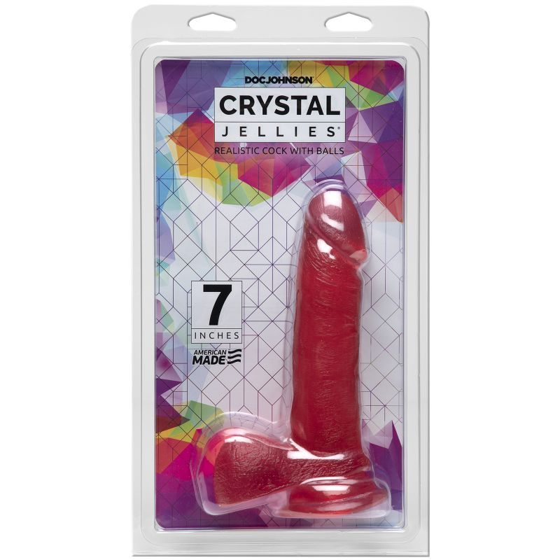 7 In Realistic Cock With Balls Pink For Hands-Free Play > Dildos > Realistic Dildos - Tophatter Daily Deals