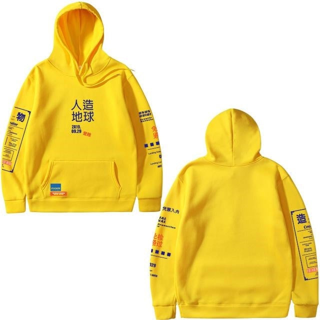 Breathable Mens Cropped Hoodie - Boxy Wool Blend, Casual Yellow 3D Changing Face Moving Picture Frame - Tophatter Daily Deals