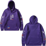 Breathable Mens Cropped Hoodie - Boxy Wool Blend, Casual Purple 3D Changing Face Moving Picture Frame - Tophatter Daily Deals