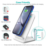 Android Mobile Phone Horizontal And Vertical Desktop Wireless Charger 0 - Tophatter Daily Deals